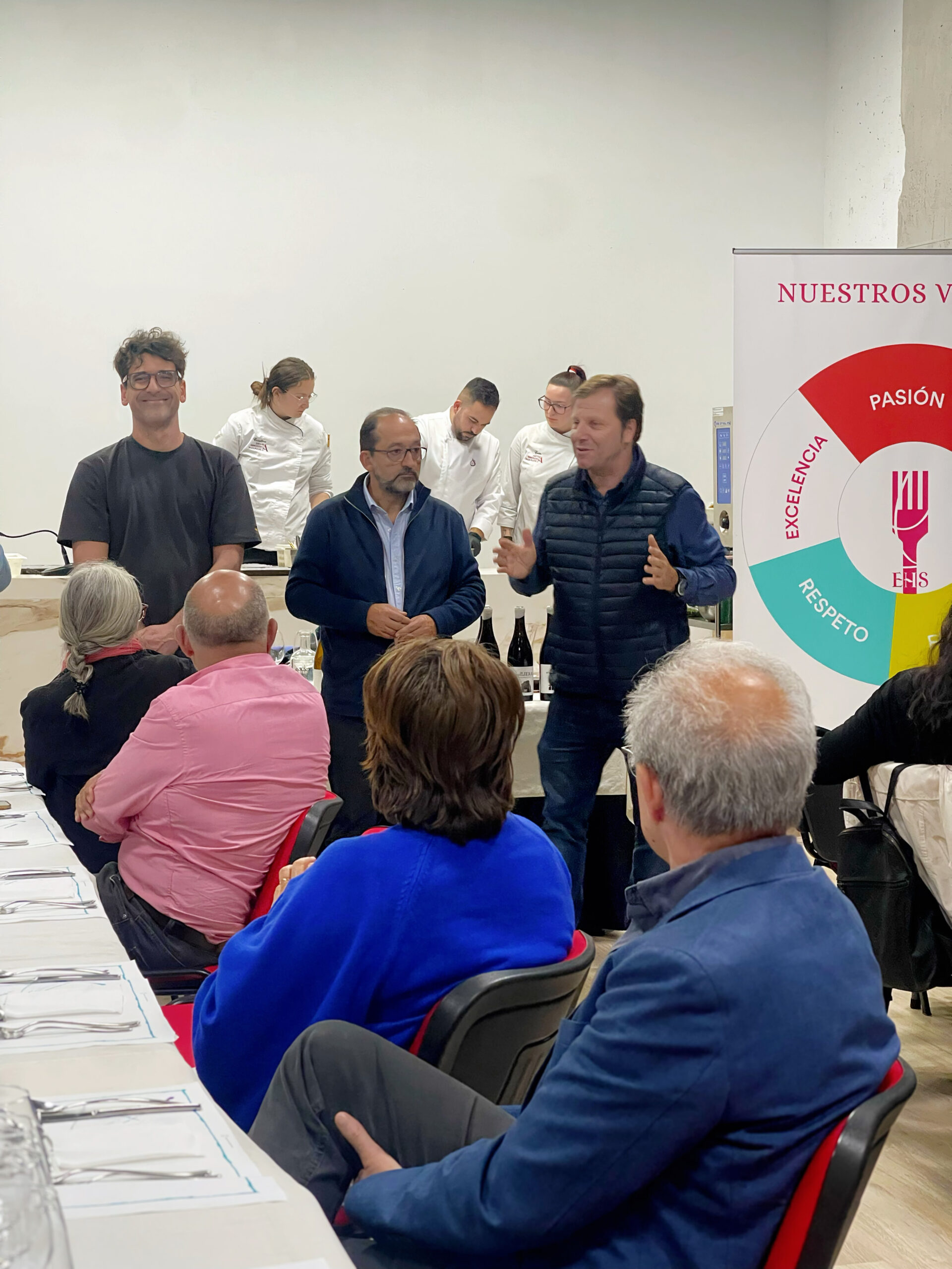 Cata maridaje con Tartárico y Malico en Escuela Hostelería Salamanca