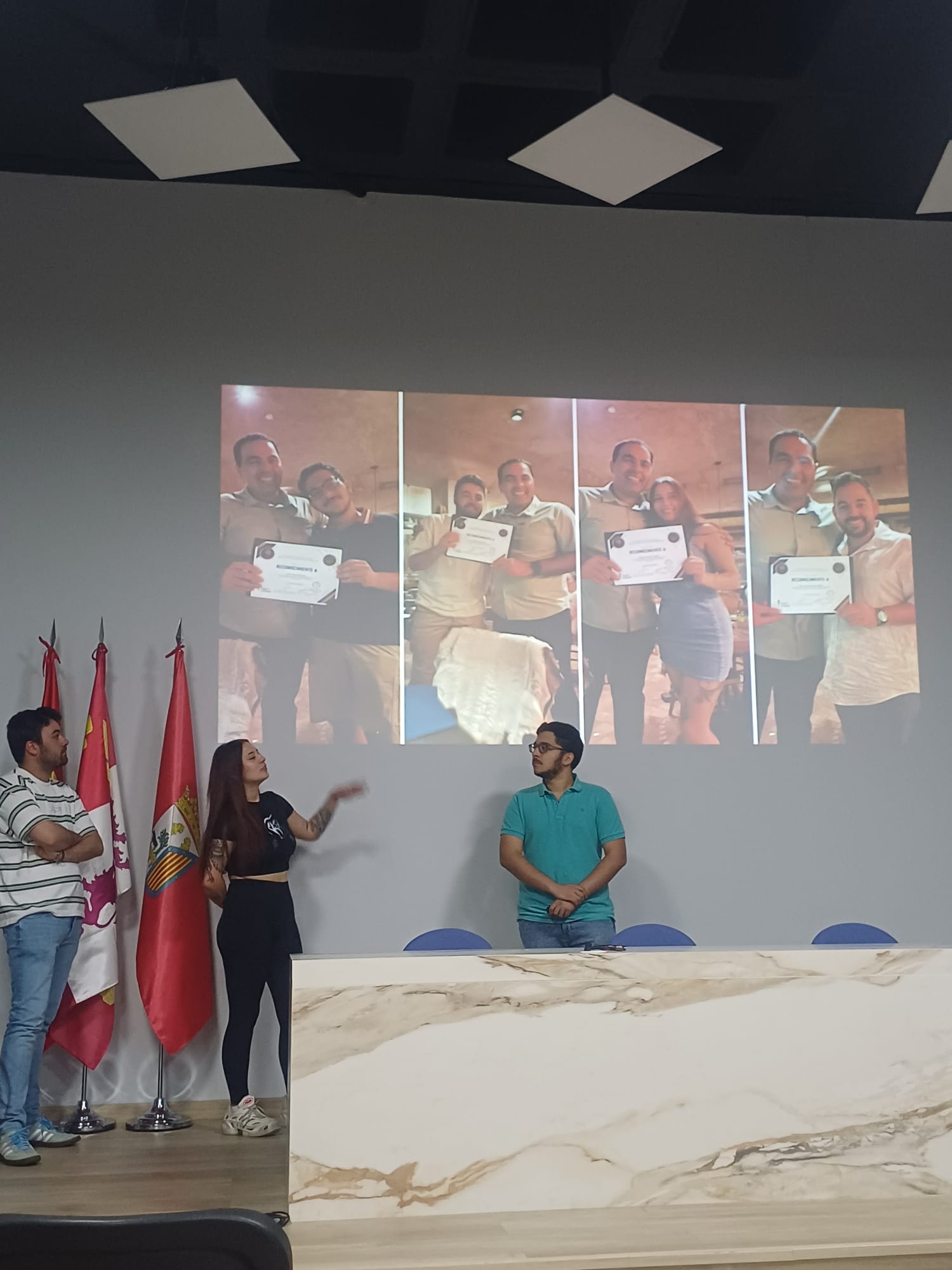 Alumnos de Escuela Hostelería Salamanca durante el intercambio gastronómico internacional en México