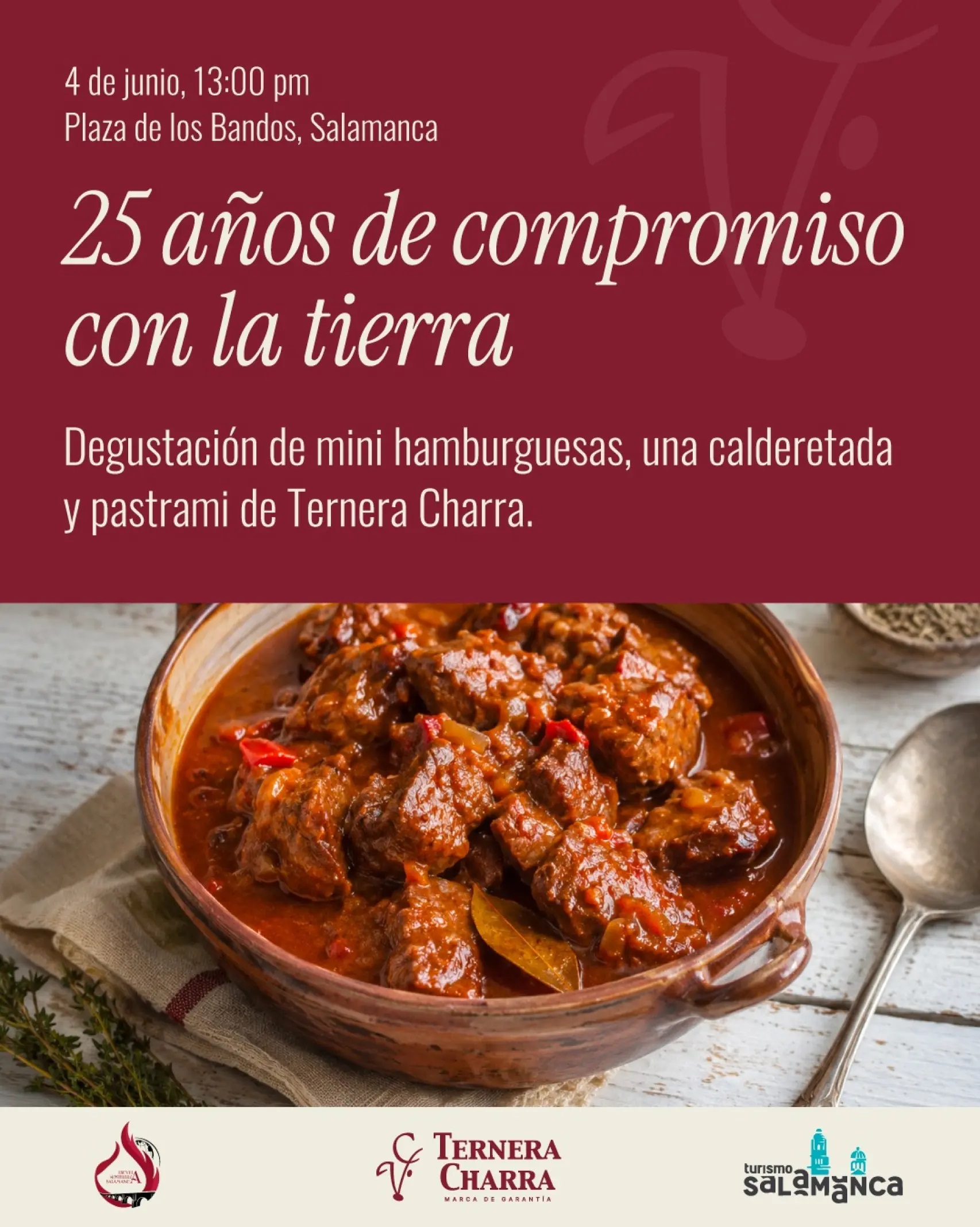 Cartel de los 25 años de Ternera Charra